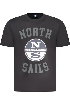 North Sails Koszulki, Mężczyzna, Czarny, L, Bawełna, Duch Przygody Bawełniany T-shirt Męski