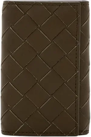 Bottega Veneta Akcesoria, Mężczyzna, brązowy, ONE SIZE, Brązowy Uchwyt na Klucze Styl Intrecciato