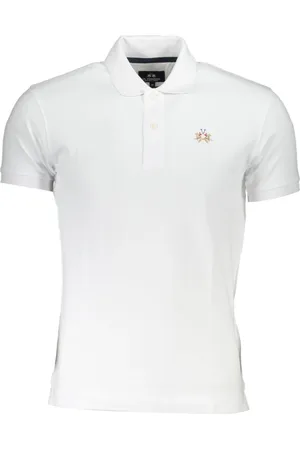 La Martina Koszulki, Mężczyzna, Biały, 3XL, Polo Koszulka Krótki Rękaw Biały