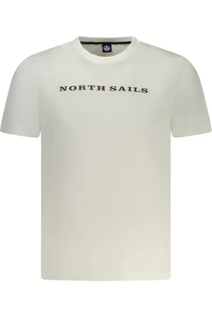 North Sails Koszulki, Mężczyzna, Biały, 2XL, Biała Bawełniana Męska Koszulka