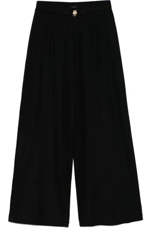 Emporio Armani Spodnie, Kobieta, Czarny, XS, Czarna odzież morska z efektem lamé