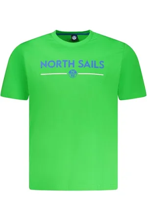 North Sails Koszulki, Mężczyzna, Zielony, M, Zielony T-shirt z okrągłym dekoltem