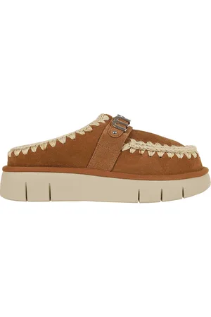 Mou Buty, Kobieta, brązowy, 36 EU, Brązowe Kapcie Wygodny Design