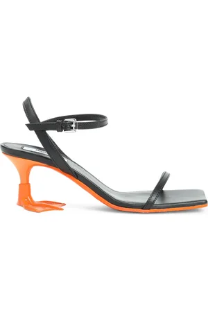 Moschino Buty, Kobieta, Czarny, 37 EU, Czarne Skórzane Sandały Elegancki Styl