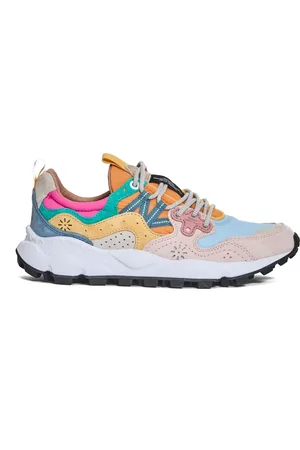 Flower Mountain Buty, Kobieta, Wielobarwność, 39 EU, Zamsz, Kolorowe zamszowe trampki dla kobiet