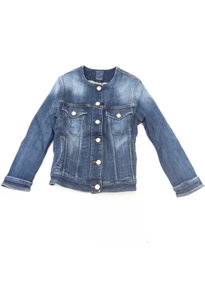 Jacob Cohen Kurtki, Kobieta, Niebieski, S, Bawełna, Kurtka jeansowa - Slim Fit