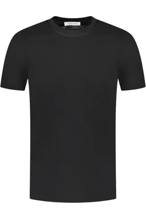 Gran Sasso Koszulki, Mężczyzna, Czarny, S, Bawełniany T-shirt z krótkimi rękawami