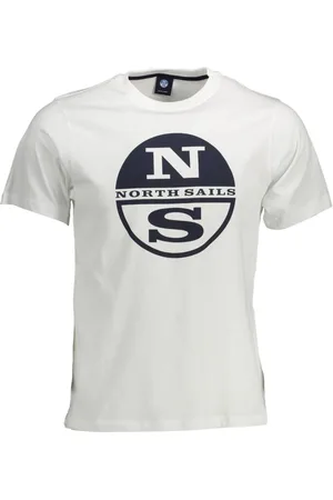 North Sails Koszulki, Mężczyzna, Biały, 3XL, Biała Męska Koszulka Krótki Rękaw