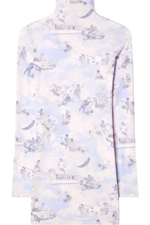 OFF-WHITE Sukienki, Kobieta, Wielobarwność, S, Sukienka Celeste dla Kobiet