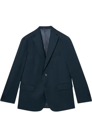 Brooks Brothers Garnitury, Mężczyzna, Zielony, L, Wełna, Klasyczny blezer z wełny dziewiczej