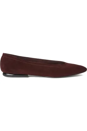 Loro Piana Buty, Kobieta, brązowy, 38 EU, Zamsz, Brązowe Baletki zamszowe