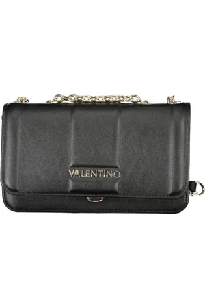 Valentino by Mario Valentino Torebki, Kobieta, Czarny, ONE SIZE, Len, Czarna torba na ramię z polietylenu