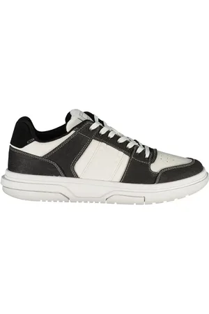 Tommy Hilfiger Buty, Mężczyzna, Czarny, 46 EU, Poliester, Poliestrowe sneakersy sznurowane