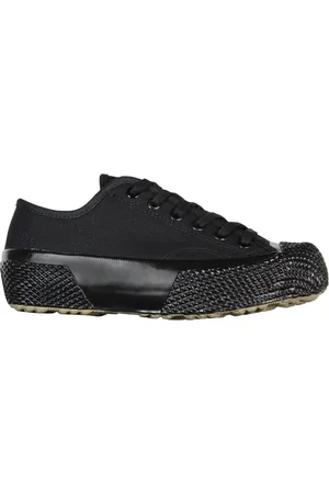 Superga Buty, Mężczyzna, Czarny, 37 EU, Czarne Niskie Trampki z Kanwy