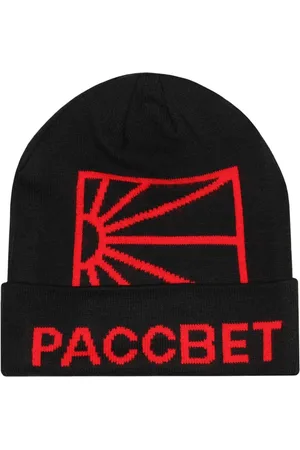 Rassvet Akcesoria, Mężczyzna, Czarny, ONE SIZE, Czarna Zimowa Czapka z Logo
