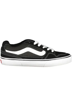 Vans Buty, Mężczyzna, Czarny, 41 EU, Czarne buty sportowe męskie z kontrastowymi detalami