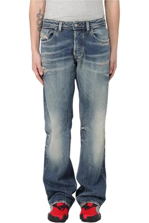 Diesel Jeansy, Mężczyzna, Niebieski, W30, Denim, Klasyczne Niebieskie Jeansyy Relaxed Fit