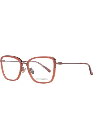 Scotch&Soda Akcesoria, Kobieta, Czerwony, ONE SIZE, Czerwone Okulary Optyczne Damskie Kwadratowy Styl