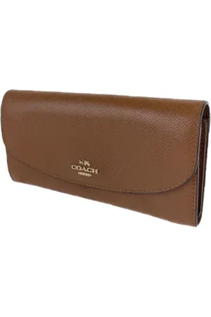 Coach Pre-owned, Kobieta, brązowy, ONE SIZE, Skóra, Pre-owned skórzane portfele