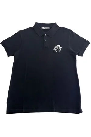 Trussardi Koszulki, Mężczyzna, Czarny, XL, Czarna Bawełniana Koszulka Polo Krótki Rękaw