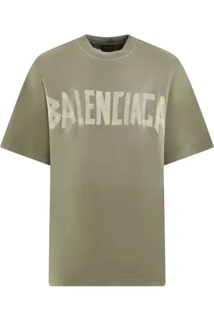Balenciaga Koszulki, Mężczyzna, Zielony, M, Len, Męska Koszula Medium Fit Stylowa