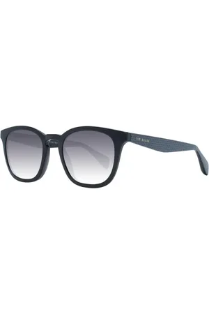 Ted Baker Akcesoria, Mężczyzna, Czarny, ONE SIZE, Czarne Okulary Przeciwsłoneczne w Kwadratowym Stylu