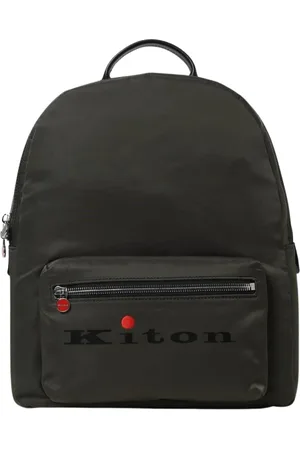 Kiton Torebki, Mężczyzna, Zielony, ONE SIZE, Nylon, Zielony Plecak Casual