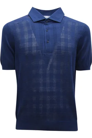 LARDINI Koszulki, Mężczyzna, Niebieski, L, Polo Shirt