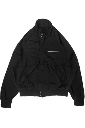 CHROME HEARTS Kurtki, Mężczyzna, Czarny, L, Czarna Kurtka Track | Luksusowy Athleisure