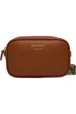 Emporio Armani Torebki, Kobieta, brązowy, ONE SIZE, Mini torba z metalowym zamkiem błyskawicznym