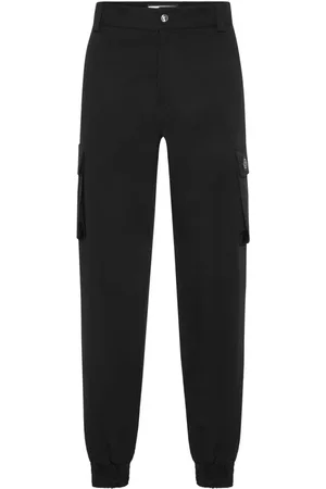 Philipp Plein Spodnie, Mężczyzna, Czarny, 3XL, Stylowe spodnie dla mężczyzn