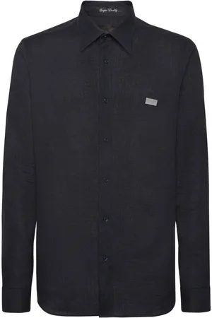 Philipp Plein Koszule, Mężczyzna, Czarny, 3XL, Stylowa koszula z unikalnym wzorem