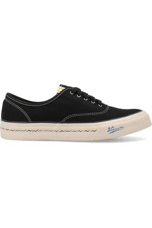 VISVIM Buty, Mężczyzna, Czarny, 43 EU, Czarne Sneakersy Migdałowy Nosek Wiązane