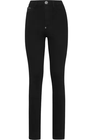 Philipp Plein Jeansy, Kobieta, Czarny, W29, Stylowe Jeggingsy dla Kobiet