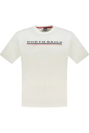 North Sails Koszulki, Mężczyzna, Biały, 3XL, Bawełna, Bawełniany T-shirt męski z nadrukiem