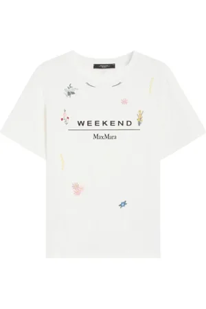 Max Mara Koszulki, Kobieta, Biały, M, Białe T-shirty i Pola dla Olgi