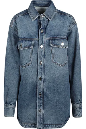 Armarium Bluzki, Kobieta, Niebieski, S, Denim, Koszula Jeansyowa