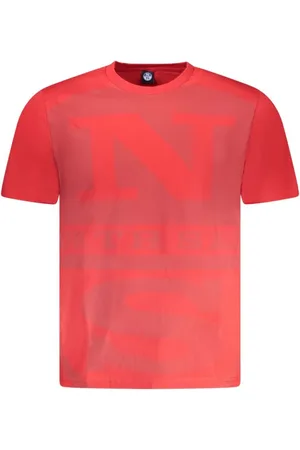 North Sails Koszulki, Mężczyzna, Czerwony, M, Czerwony T-shirt Morski dla Mężczyzn