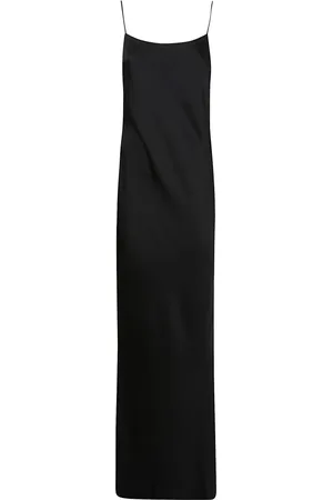 Andamane Sukienki, Kobieta, Czarny, S, Czarna Elegancka Sukienka z Otwartym Tyłem