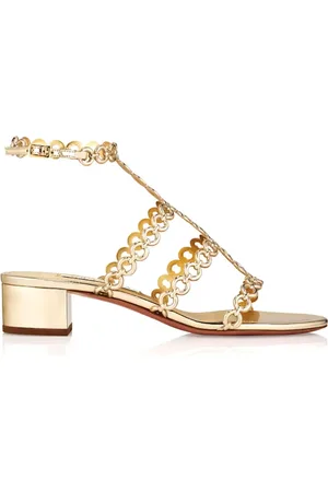 Aquazzura Buty, Kobieta, Żółty, 38 1/2 EU, Stylowe Letnie Sandały dla Kobiet
