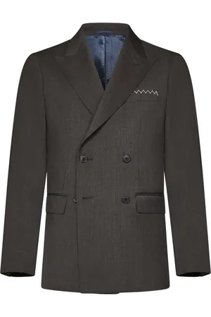 LOW BRAND Kurtki, Mężczyzna, brązowy, 2XL, Brązowy Dwurzędowy Blezer Ss 25