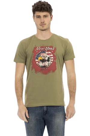 Trussardi Koszulki, Mężczyzna, Zielony, XL, Krótki Rękaw Okrągły Dekolt T-shirt