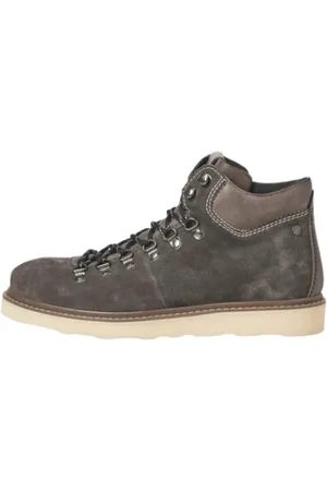 JACK & JONES Buty, Mężczyzna, Czarny, 41 EU, Zamsz, Czarny zamszowy but z okrągłym nosem