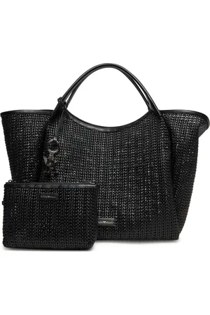 Emporio Armani Torebki, Kobieta, Czarny, ONE SIZE, Materiał poliestrowy z powłoką poliuretanową