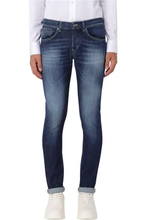 Dondup Jeansy, Mężczyzna, Niebieski, W34, Klasyczne Niebieskie Skinny Jeansy dla Mężczyzn