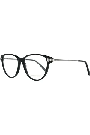 Emilio Pucci Akcesoria, Kobieta, Czarny, ONE SIZE, Czarne Okulary Optyczne Damskie Styl Motyla