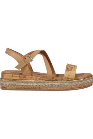 ALVIERO MARTINI 1A CLASSE Buty, Kobieta, Beżowy, 35 EU, Eleganckie sandały damskie na lato
