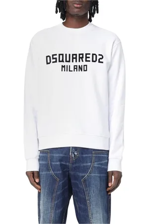 Dsquared2 Bluzy, Mężczyzna, Biały, M, Biała Bluza Milano