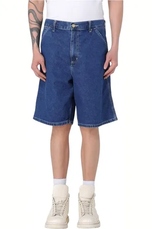Carhartt Szorty, Mężczyzna, Niebieski, W31, Stylowe Straight-Leg Jeansyy