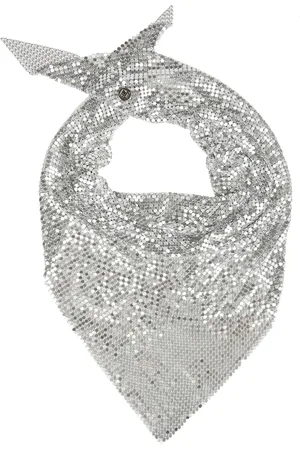 Paco rabanne Akcesoria, Kobieta, Szary, ONE SIZE, Pixel Szalik - Stylowy Dodatek dla Ciebie